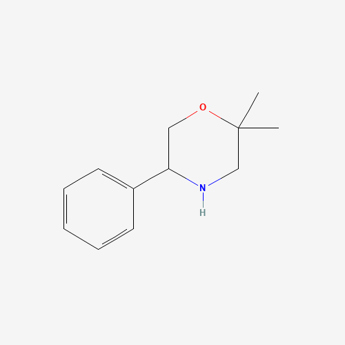 1339408-06-8 2,2-dimethyl-5-phenylmorpholine chemical structure