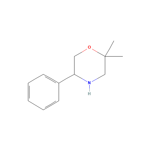1339408-06-8 2,2-dimethyl-5-phenylmorpholine chemical structure