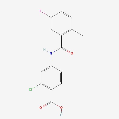 168080-49-7 2-chloro-4-(5-fluoro-2-methylbenzamido)benzoic acid chemical structure