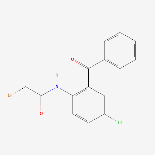 32580-26-0 N-(2-benzoyl-4-chlorophenyl)-2-bromoacetamide chemical structure