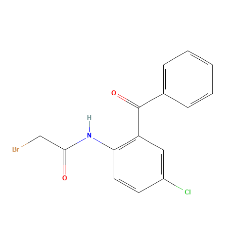 32580-26-0 N-(2-benzoyl-4-chlorophenyl)-2-bromoacetamide chemical structure