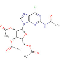 137896-02-7 2-Acetamido-6-chloro-9-(2',3',5'-tri-O-acetyl-b-D-ribofuranosyl)purine chemical structure