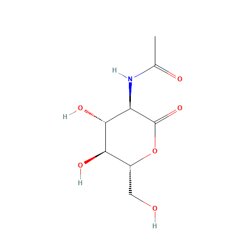 19026-22-3 2-Acetamido-2-deoxy-D-glucono-1,5-lactone chemical structure