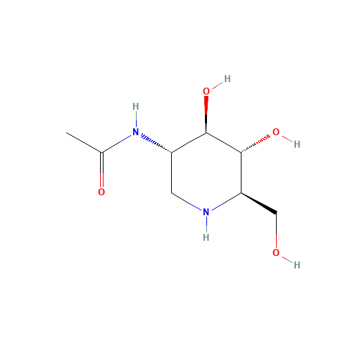105265-96-1 2-Acetamido-1,2-dideoxynojirimycin chemical structure