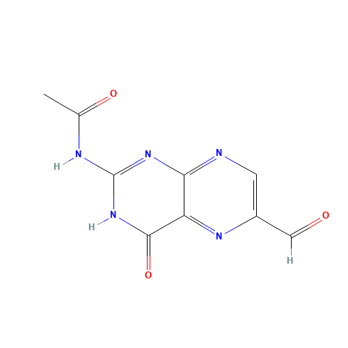 29769-49-1 2-Acetamido-6-formylpteridin-4-one chemical structure