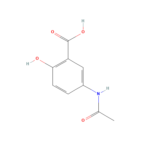 51-59-2 N-Acetyl Mesalazine chemical structure