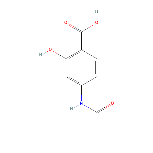 50-86-2 N-Acetyl-4-aminosalicylic Acid chemical structure