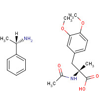 17772-88-2 N-Acetyl D-a-Methyl DOPA Dimethyl Ether (+)-a-Methylbenzylamine Salt chemical structure