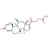 1250-85-7 21-Acetoxy-9a-fluoro-11b-hydroxypregna-1,4,16-triene-3,20-dione chemical structure