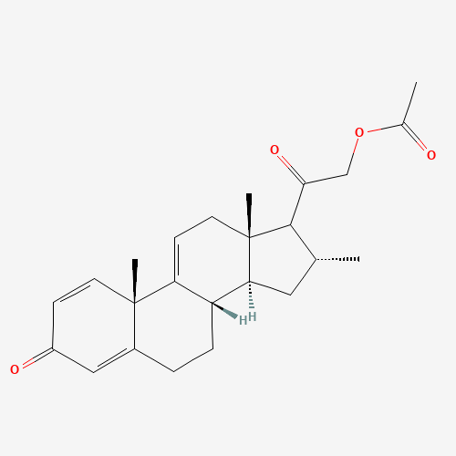 4258-83-7 (16a)-21-(Acetyloxy)-16-methyl-pregna-1,4,9(11)-triene-3,20-dione chemical structure