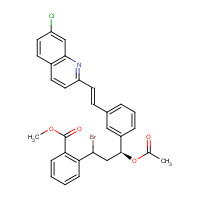 184763-69-7 2-[(3S)-3-(Acetyloxy)-1-bromo-3-[3-[(1E)-2-(7-chloro-2-quinolinyl)ethenyl]phenyl]propyl]-benzoic Acid Methyl Ester chemical structure