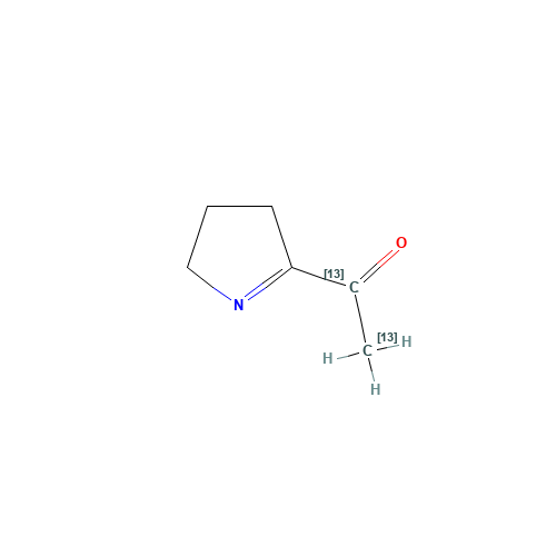1246819-73-7 2-Acetyl-1-pyrroline-13C2  85% (10% w/w in DCM) chemical structure