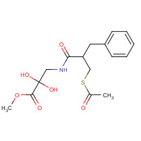 81110-05-6 N-[2-[(Acetylthio)methyl]-1-oxo-3-phenylpropyl]glycine Methyl Ester chemical structure