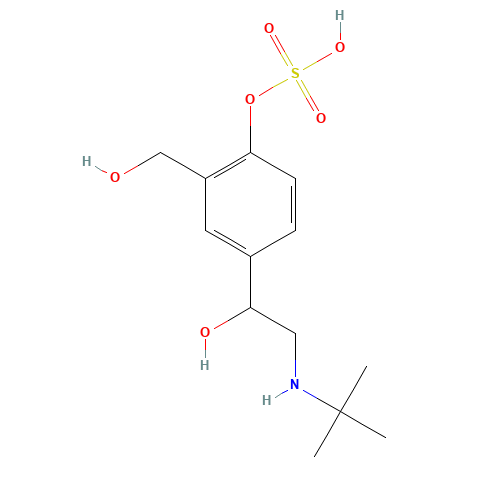 63908-03-2 rac Albuterol-4-sulfate chemical structure
