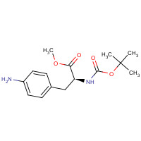 65615-90-9 4-Amino-N-(tert-butoxycarbonyl)-L-phenylalanine Methyl Ester chemical structure
