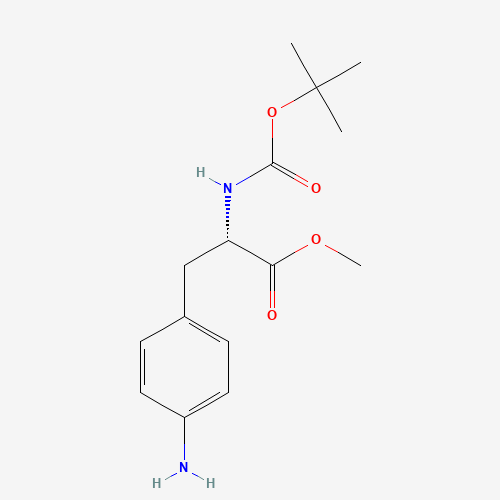 65615-90-9 4-Amino-N-(tert-butoxycarbonyl)-L-phenylalanine Methyl Ester chemical structure