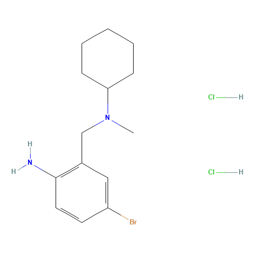 10076-98-9 2-Amino-5-bromo-N-cyclohexyl-N-methylbenzylamine Dihydrochloride chemical structure