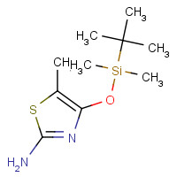 752241-92-2 2-Amino-4-tert-butyldimethylsilyloxy-methyl-thiazole chemical structure