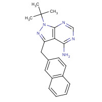 221244-14-0 4-Amino-1-tert-butyl-3-(1'-naphthylmethyl)pyrazolo[3,4-d]pyrimidine chemical structure