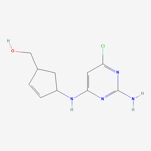 122624-73-1 (1R,4S)-rel-4-[(2-Amino-6-chloro-4-pyrimidinyl)amino]-2-cyclopentene-1-methanol chemical structure