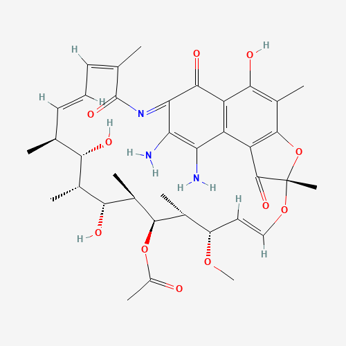 62041-01-4 3-Amino-4-deoxy-4-imino Rifamycin S chemical structure