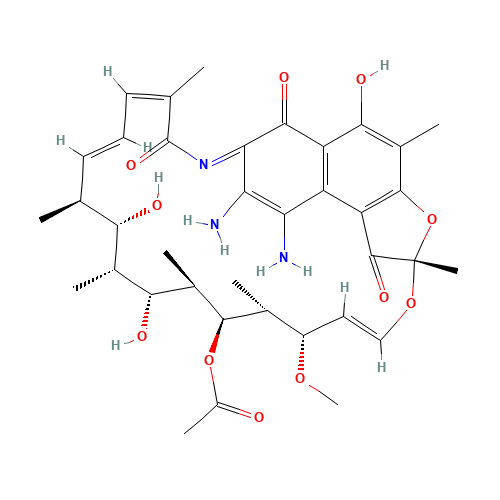 62041-01-4 3-Amino-4-deoxy-4-imino Rifamycin S chemical structure