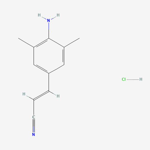 661489-23-2 (E)-3-(4-Amino-3,5-dimethylphenyl)acrylonitrile Hydrochloride chemical structure
