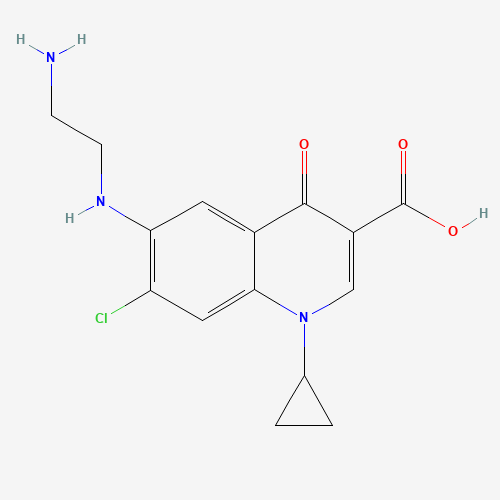 528851-85-6 6-[(2-Aminoethyl)amino]-7-chloro-1-cyclopropyl-1,4-dihydro-4-oxo-quinoline-3-carboxylic Acid chemical structure