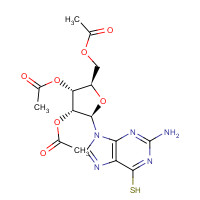 2946-36-3 2-Amino-6-mercaptopurine-9-(2',3',5'-tri-O-acetyl-b-ribofuranosyl)purine chemical structure