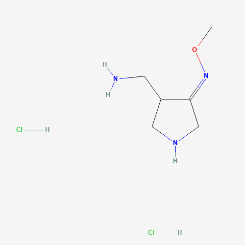 215229-16-6 (R/S)-4-(Aminomethyl)-3-pyrrolidinone O-Methyloxime Dichloride chemical structure