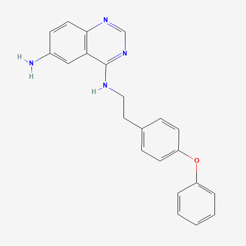 545380-34-5 6-Amino-4-(4-phenoxyphenylethylamino)quinazoline chemical structure