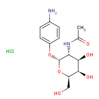 210049-16-4 4-Aminophenyl 2-Acetamido-2-deoxy-a-D-galactopyranoside Hydrochloride chemical structure