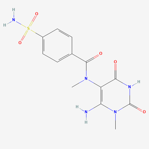 149981-39-5 6-Amino-5-(4-sulfonamidobenzoyl)-N-(methylamino)-1-methyluracil chemical structure