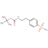 258262-54-3 N-[2-[4-(Aminosulfonyl)phenyl]ethyl]carbamic Acid tert-Butyl Ester chemical structure