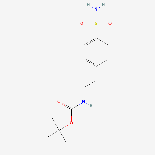 258262-54-3 N-[2-[4-(Aminosulfonyl)phenyl]ethyl]carbamic Acid tert-Butyl Ester chemical structure