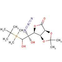 118464-49-6 5-Azido-6-(tert-butyldimethylsilyl)-2,3-O-isopropylidene L-Gulono-1,4-lactone chemical structure