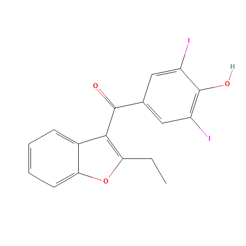 68-90-6 Benziodarone chemical structure