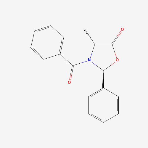 118995-17-8 (2S,4R)-3-Benzoyl-4-methyl-2-phenyl-5-oxazolidinone chemical structure