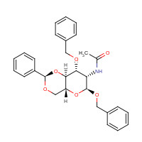 14040-20-1 Benzyl 2-Acetamido-3-O-benzyl-4,6-O-benzylidene-2-deoxy-b-D-glucopyranoside chemical structure