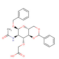 14595-22-3 Benzyl 2-Acetamido-4,6-O-Benzylidene-3-Carboxymethyl-2-Deoxy-a-D-Glucopyranoside chemical structure