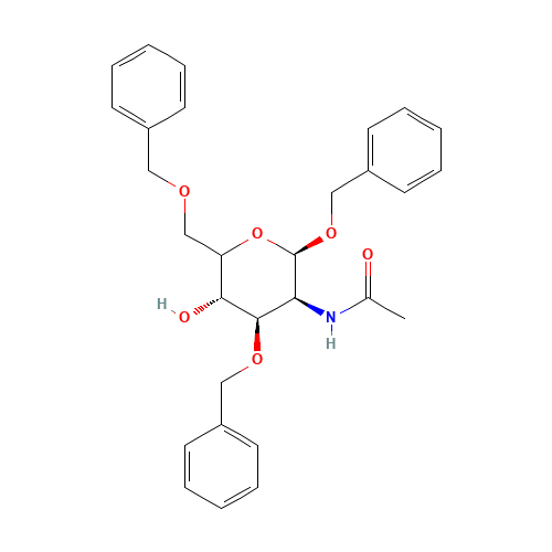 62867-63-4 Benzyl 2-Acetamido-2-deoxy-3,6-di-O-benzyl-b-D-glucopyranoside chemical structure