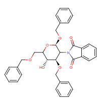 80035-36-5 Benzyl 2-Deoxy-2-phthalimido-3,6-di-O-benzyl-b-D-glucopyranoside chemical structure