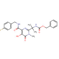 518048-02-7 Benzyl [1-[4-[[(4-Fluorobenzyl)amino]carbonyl]-5-hydroxy-1-methyl-6-oxo-1,6-dihydropyrimidin-2-yl]-1-methylethyl]carbamate chemical structure