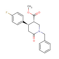 612095-72-4 trans 1-Benzyl-4-(4-fluorophenyl)-6-oxopiperidine-3-carboxylic Acid Methyl Ester chemical structure