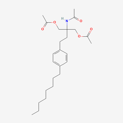 162358-09-0 N-[1,1-Bis[(acetyloxy)methyl]-3-(4-octylphenyl)propyl]acetamide chemical structure