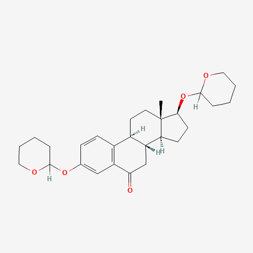 53573-82-3 (17b)-3,17-Bis[(tetrahydro-2H-pyran-2-yl)oxy]-estra-1,3,5(10)-trien-6-one chemical structure