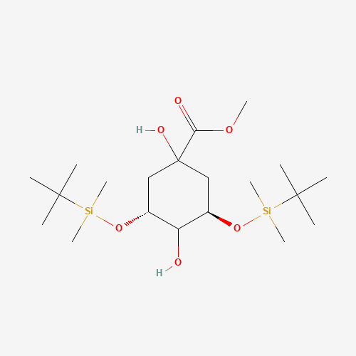 135711-62-5 (1a,3R,4a,5R)-3,5-Bis[[(1,1-dimethylethyl)dimethylsilyl]oxy]-1,4-dihydroxy-cyclohexanecarboxylic Acid Methyl Ester chemical structure