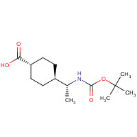 671815-99-9 (1R)-trans-4-[N-Boc-1-aminoethyl]cyclohexanecarboxylic Acid chemical structure