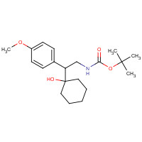 1076199-18-2 N-Boc-1-[2-amino-1-(4-methoxyphenyl)ethyl]cyclohexanol chemical structure