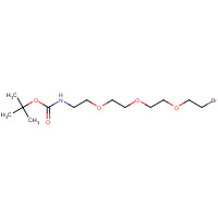 1076199-21-7 1-Boc-amino-3,6,9-trioxaundecanyl-11-bromide chemical structure